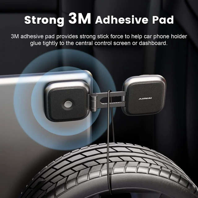 Alt view image 6 of 6 - Phone Mount for Tesla Model 3 Model Y, Strong Magnetic Designed for MagSafe Car Mount Phone Holder for Tesla Screen Monitor, Invisible Foldaway Tesla Accessories for iPhone 12/13/14/15 Series