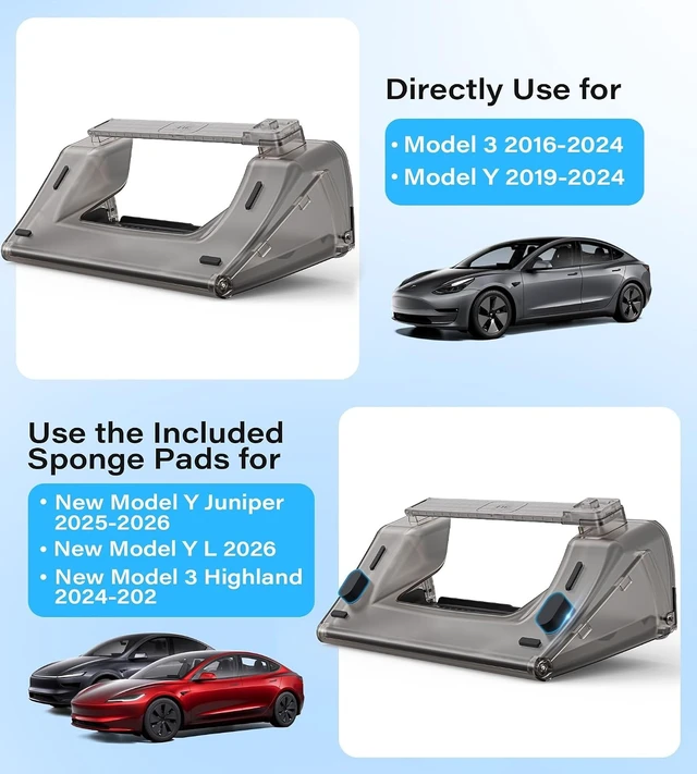 Alt view image 6 of 6 - for Tesla Model Y & 3 Under Screen Storage, fit Juniper, Highland