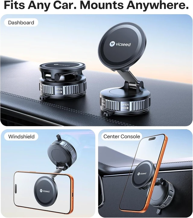 Alt view image 2 of 7 - for MagSafe Car Mount [Upgraded 98LBS Strongest Suction,Won't Break