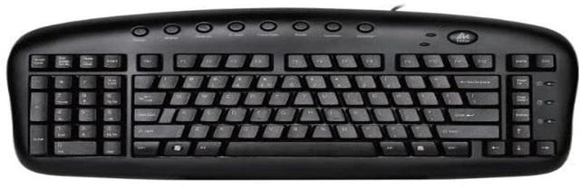 Main image of Ergonomic Left Handed Keyboard for Business / Accounting - 8 Multimedia Hotkeys - Eliminates RSI and Carpal Tunnel - Patented Natural_A Keycaps to Reduce Back and Shoulder Strain to Improve Posture
