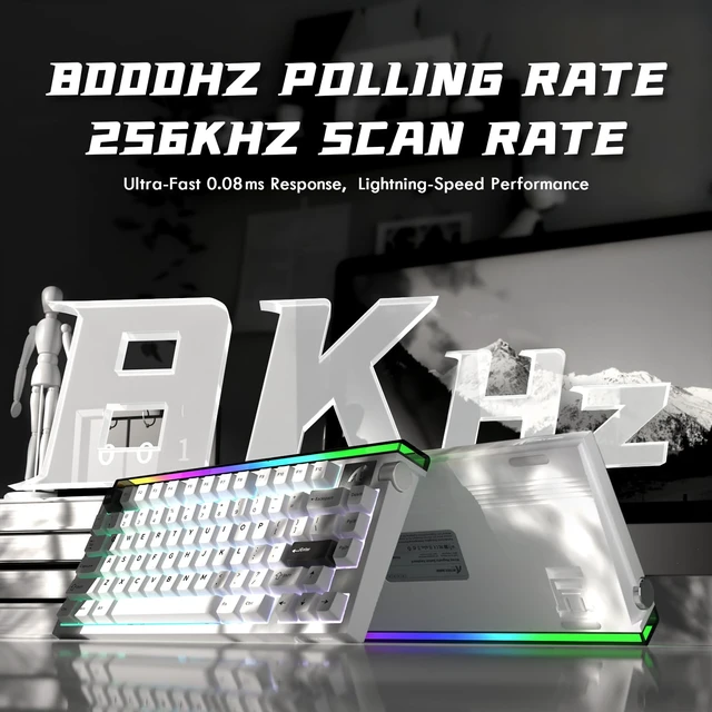 Alt view image 3 of 7 - R85 HE Wired 75% RT Mechanical RGB Gaming Keyboard-Star White | 8K Polling,0.005mm Accuracy,0.08MS Latency,256K Scan,Hall Effect Magnetic Switch,5 Layer Sound Damped,Driver for PC Mac FPS