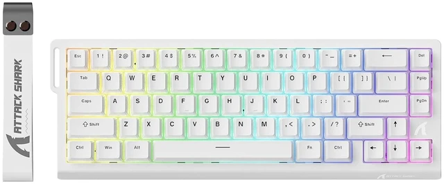 Main image of X68 HE RT Mechanical Gaming Keyboard 60% Wired TKL-White | Adjustable Actuation,Hall Effect Magnetic Switch,8KHz Polling Rate,RGB Backlit,Top Mount, Web Driver for PC Mac Esport Gamer