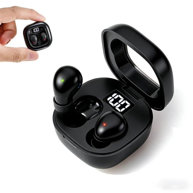 Main image of Mini Sleep Earbuds Bluetooth 6.0 Invisible Small Ear Buds for Side Sleepers | Ultra Lightweight 0.08oz, Tiny LED Display Case, No Low Battery Beeps, Small Comfort Fit Sleep Headphones