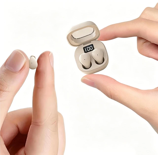 Main image of Small Mini Invisible Earbuds Wireless Bluetooth Ear Buds for Small Ears Discreet Smallest Sleep Earbuds For Small Ears Ear Buds Low Profile Tiny Skin Tone Sleeping Earbuds For Small Ear Canals