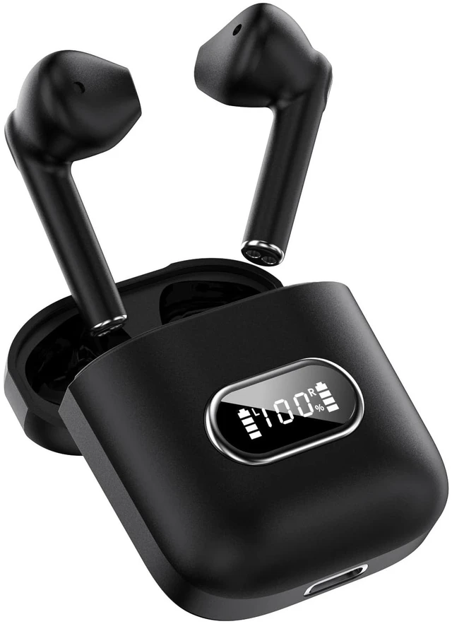 Main image of Wireless Earbuds with Big Bass, 20H Playtime, Bluetooth 5.3 Light Weight in Ear Headphones, Premium Sound Bass Ear Buds with Charging Case