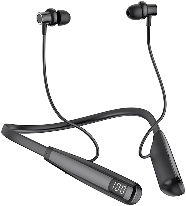 Main image of Sport Neckband Headphones Bluetooth 5.3 in Ear 100 Hours Working Time with LED Battery Indicator Magnetic Neckband Wireless Stereo Headset IPX5 Waterproof for Sports/Workout/Office