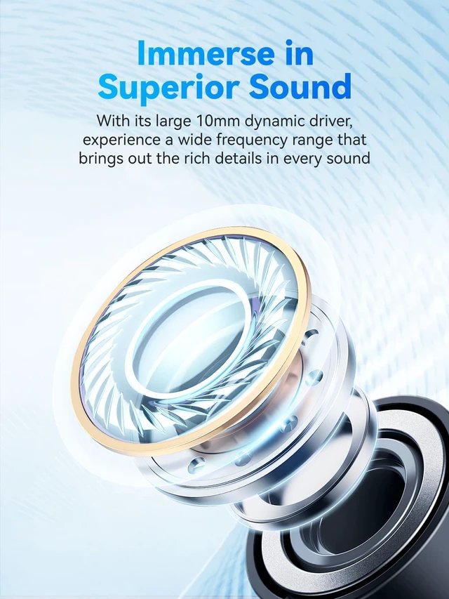 Alt view image 4 of 7 - Bluetooth Neckband Headphones, Wireless Earbuds with Mic, 60H, IPX5 | 60H Playtime, IPX5 Sweat & Water Resistance, Bluetooth 5.4, Magnetic Neckband, S/M/L Ear Tips, Call Noise Reduction