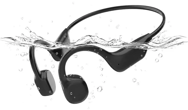 Main image of Bone Conduction Swimming Headphones, IPX8 Waterproof Open Ear Bluetooth 6.0 Wireless Sports Headphones with 13H Playtime, Neckband Earphones with Magnetic Charging for Swimming Running Cycling Workout
