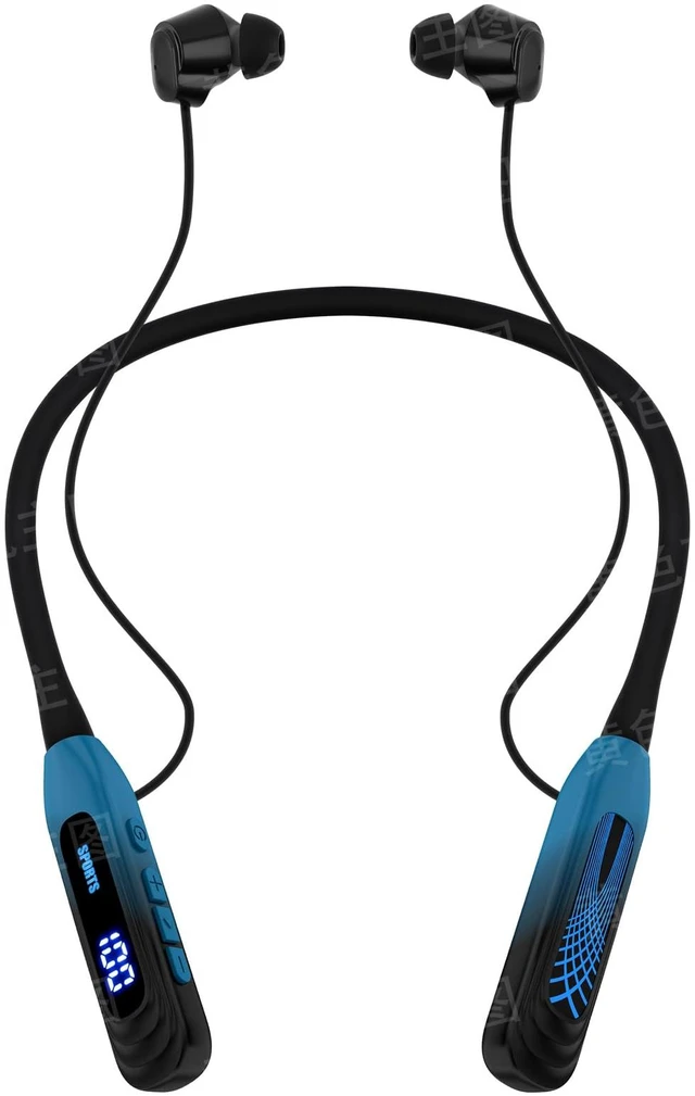 Main image of 2026 New Sports Neckband Bluetooth Headphones, 1000H Extra Battery Life & Display, Magnetic Earphones, IPX5 Waterproof, Stereo Mic, for Workout/Office, (Blue Gradient)