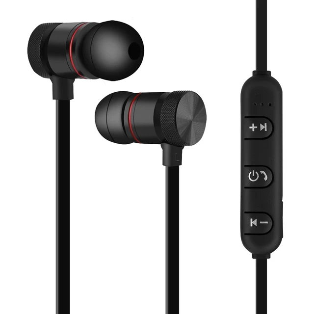 Alt view image 7 of 7 - Bluetooth Neckband Headphones, Magnet Bluetooth Sports Earphone Headset Headphone Sport Noise Cancelling Headphone for Gym Workout Running (Black)