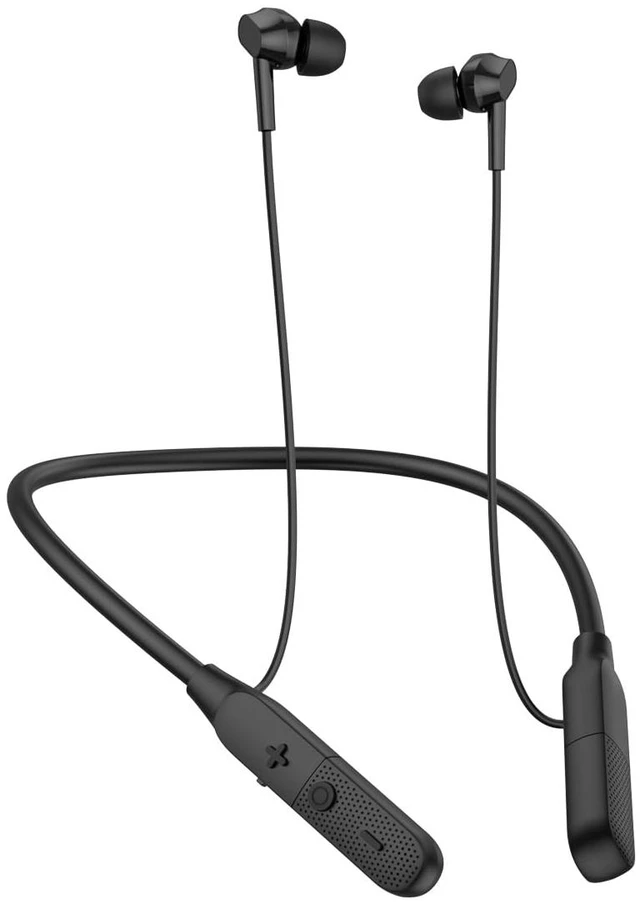 Main image of Neckband Bluetooth Earphones, 25-Hour Long Playback (Black) | Wireless sports earphone with microphone earphones, in-ear headphones, suitable for outdoor sports, running, and cycling