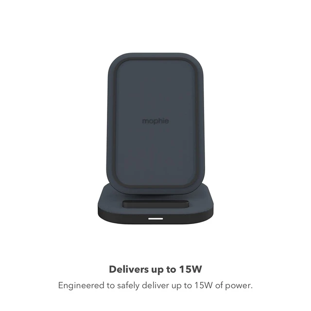 Alt view image 2 of 6 - Universal Wireless Charging Stand - 15 Watt Fast Charging | For Qi-Cerified Phones Like Samsung Galaxy, Google Pixel, Apple iPhone 11 (Pro, Pro Max), iPhone XR/XS/SE, iPhone 8 - Black
