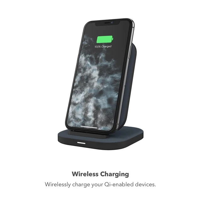 Alt view image 3 of 6 - Universal Wireless Charging Stand - 15 Watt Fast Charging | For Qi-Cerified Phones Like Samsung Galaxy, Google Pixel, Apple iPhone 11 (Pro, Pro Max), iPhone XR/XS/SE, iPhone 8 - Black