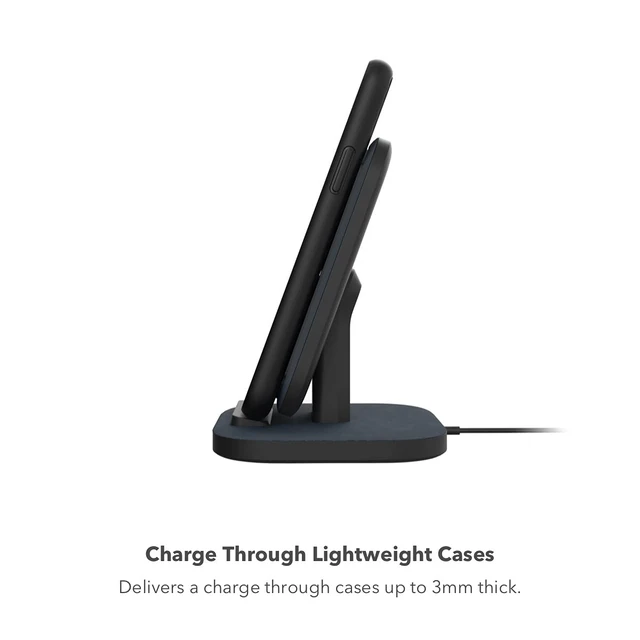 Alt view image 4 of 6 - Universal Wireless Charging Stand - 15 Watt Fast Charging | For Qi-Cerified Phones Like Samsung Galaxy, Google Pixel, Apple iPhone 11 (Pro, Pro Max), iPhone XR/XS/SE, iPhone 8 - Black