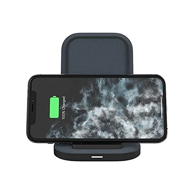 Alt view image 6 of 6 - Universal Wireless Charging Stand - 15 Watt Fast Charging | For Qi-Cerified Phones Like Samsung Galaxy, Google Pixel, Apple iPhone 11 (Pro, Pro Max), iPhone XR/XS/SE, iPhone 8 - Black
