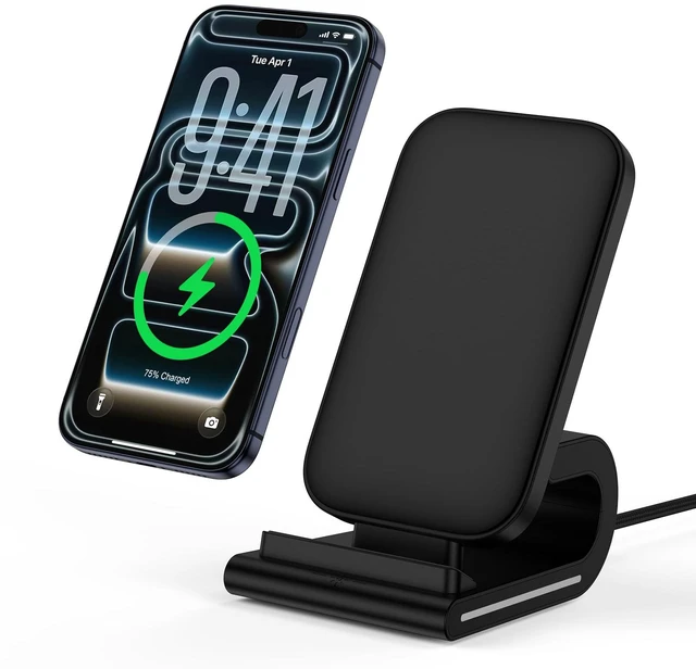 Main image of Samsung Wireless Charger Fast Charging Stand Desk Phone Charger | Android Charging Station 15W Fast Wireless Charger for Samsung Galaxy S26 Ultra S26 S25 Edge S25 S24 S23 S22, iPhone 17 16 15