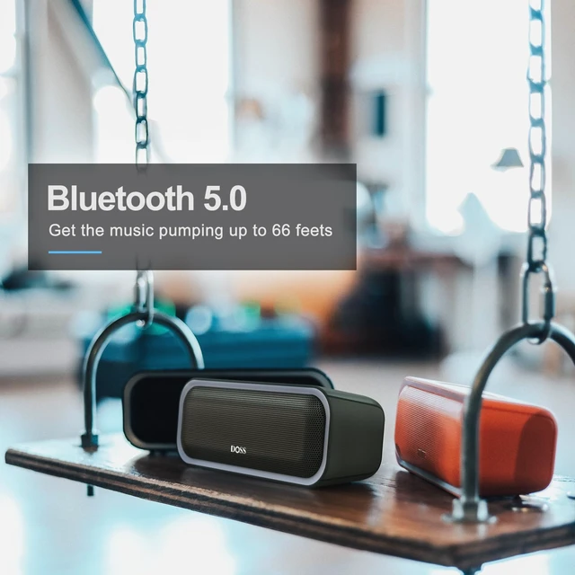 Alt view image 7 of 7 - SoundBox Pro Bluetooth Speaker, 20W Stereo Sound, Active Extra Bass | Portable, 20H Playtime, Multi-Colors Lights, TWS Pairing, IPX6 Waterproof, Hiking, Camping, Outdoor, House Party Use, Green