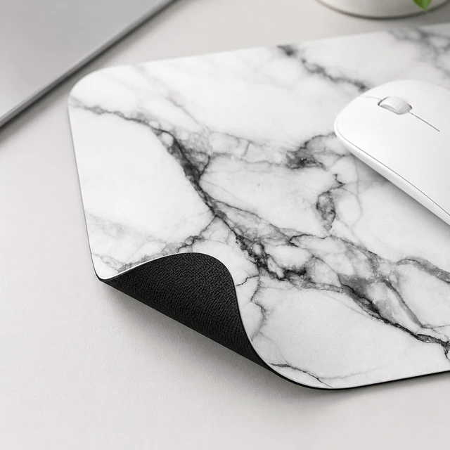 Alt view image 6 of 6 - 3 Pcs Marble Mouse Pad 9.45 x 7.87 inches,Smooth Precise Tracking Non Slip Rubber Base, Elegant Marble Desk Mat for Office and Home Use