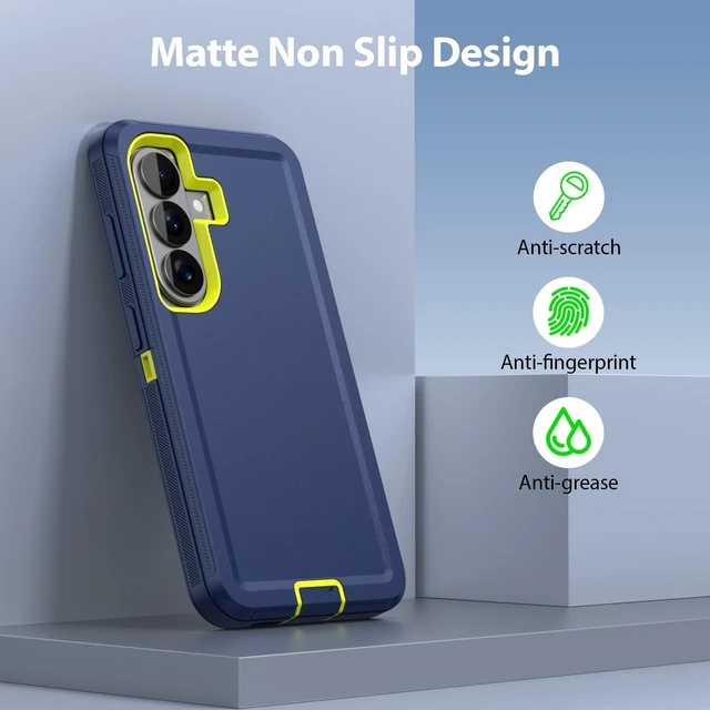 Alt view image 6 of 7 - for Samsung Galaxy S26 Case Heavy Duty Rugged Phone Cover Blue/Green | Dual Layer Rubber Shell PC Bumper Cover with Port Anti Dust Plug Sports Rugged Protective Phone Cases for Galaxy S26 5G 6.3"