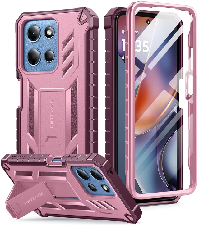 Main image of for Moto G 2026 Phone Case, G 2025 Case, Motorola G Play 2026 Cover | Built-in Screen Protector, Rugged Kickstand, 20FT Military-Grade Drop Protection, Matte Textured, Heavy Duty Shockproof