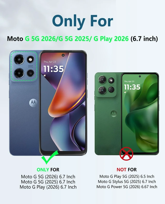 Alt view image 2 of 7 - for Moto G 2026 Phone Case, G 2025 Case, Motorola G Play 2026 Cover | Built-in Screen Protector, Rugged Kickstand, 20FT Military-Grade Drop Protection, Matte Textured, Heavy Duty Shockproof