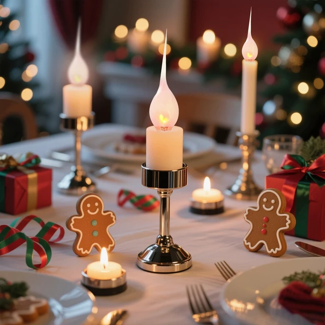 Alt view image 3 of 7 - Silicone Dipped Flicker Flame Candle Light Bulbs,C7/E12 Bases | Shatterproof Replacement Bulbs for Christmas, Halloween, Window Candles,Chandeliers & Lamps,1W 120V Night Lights (12 Pack)