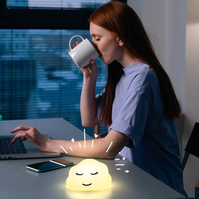 Alt view image 7 of 7 - Breathing lamp Guided 3 Color 478s Meditation for Stress Relief | Meditation lamp for Mindfulness, Slow Your Breathing Calm Down Anxiety Relief, Sensory Room must haves Breathing Cloud