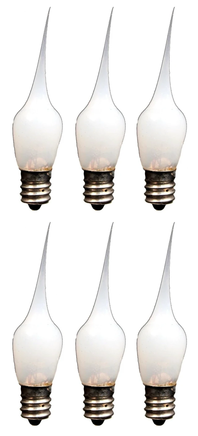 Alt view image 4 of 5 - Mini Country Style Silicone Dipped Candle Light Bulbs, 3 Watt -Pack of 10 Bulbs