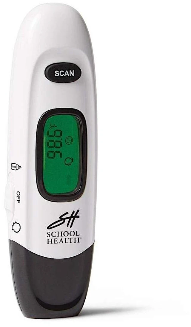 Main image of No Touch Infrared Thermometer, for Kids and Adults, Color-Coded Fever Guidance, Fast, Reliable, and Accurate Results, FSA and HSA Eligible