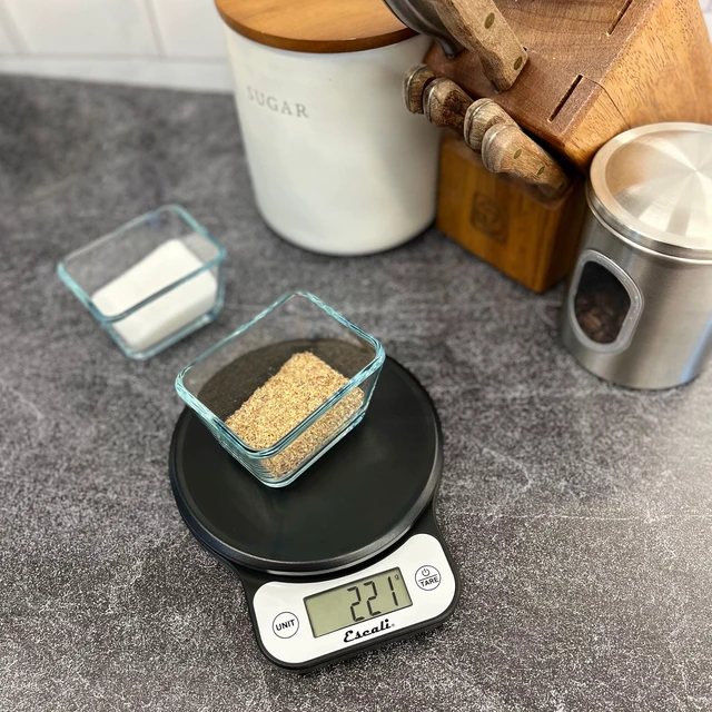 Alt view image 4 of 7 - Telero Digital Food Scale, High Precision Kitchen Scale for Cooking, Baking, Portion Control, Meal Prep, Weigh in Grams and Ounces, 11 lb Capacity, Black (T136)
