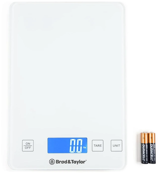 Main image of High Capacity Baking & Kitchen Scale (Weighs up to 33lbs/15kg of Ingredients), 1-Gram Precision, Five Unit Options, 5-Minute Display, Batteries Included