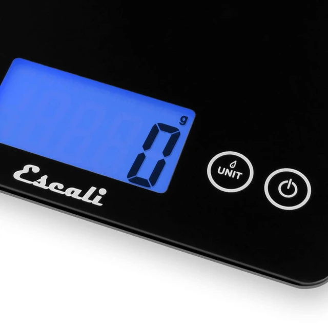 Alt view image 4 of 6 - 2210IB ArtiXL Extra-Large Glass Digital LCD Display Kitchen Scale, Measures Liquid and Dry Ingredients, Tare Function, 22lb Capacity, Black