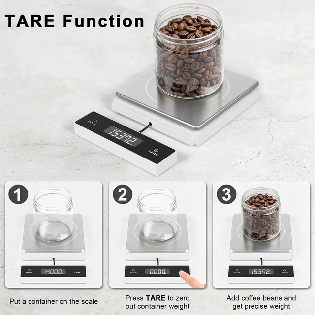 Alt view image 6 of 7 - 11lb/5kg Digital Kitchen Scale, 1g/0.01oz Pull-Out Display | Stainless Steel Platform, Auto-Shutoff, Tare, 6 Units, for Baking, Cooking, Food Scale, Weight Loss, Keto & Meal Prep