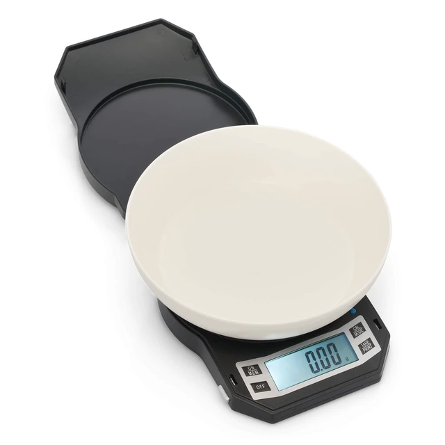 Alt view image 3 of 3 - Precision Digital Kitchen Weight Scale, Food Measuring Scale, Backlit LCD Screen 500g x 0.01g (Black), LB-501