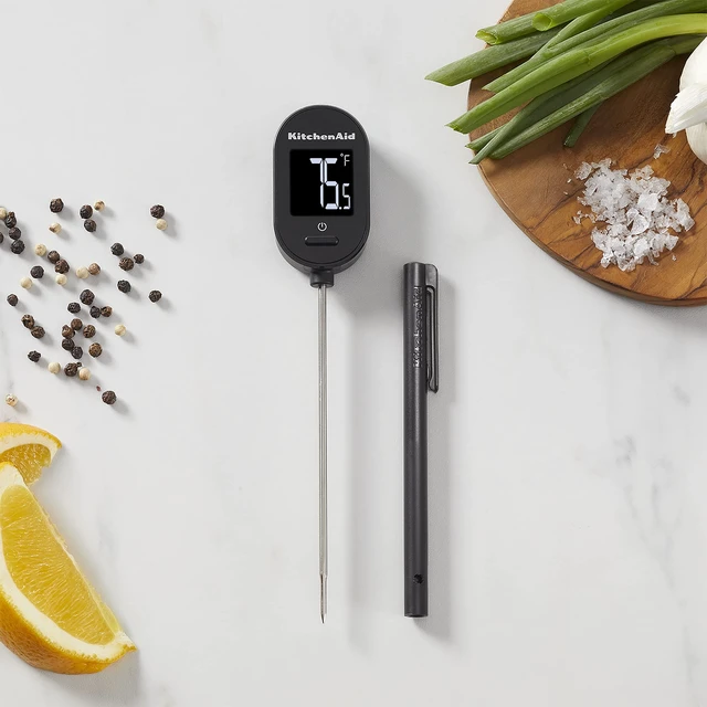 Alt view image 4 of 7 - KQ910 Backlit Instant Read Digital Food Kitchen Grill Thermometer, Meat, and Cooking Wireless Thermometerer, Black