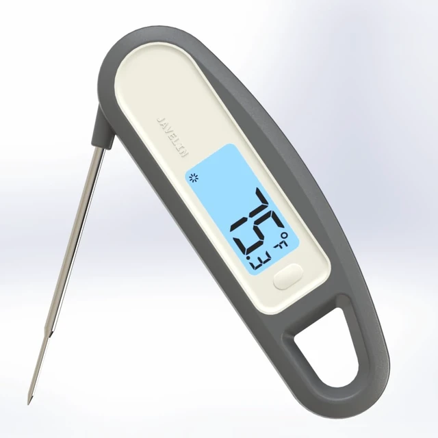 Alt view image 2 of 5 - PT12B Javelin 2 Ultra Fast Digital Instant Read Meat Thermometer for Grill and Cooking, 3" Probe, Compact Foldable Design, 1.5" Backlight Display, Water Resistant-Sesame
