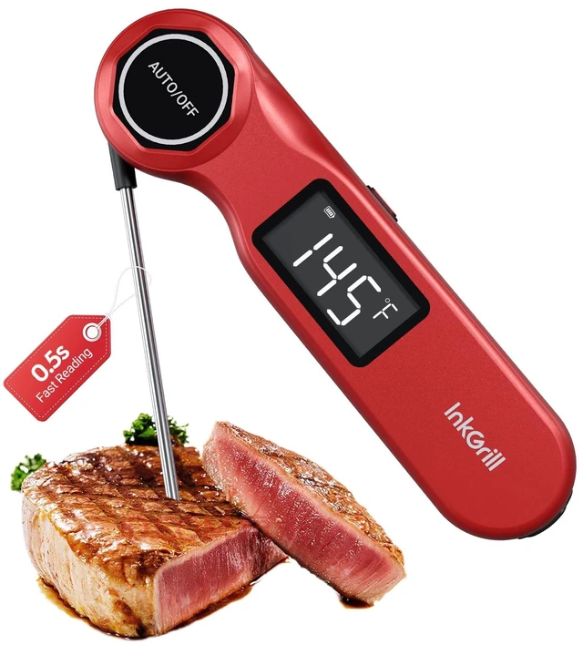 Main image of Instant Read Grill Thermometer, ±0.5°F Accuracy Meat Thermometer | Wireless Digital Oven Meat Thermometer with Clearer Backlit Screen for Outdoor Grill BBQ Steak Turkey Rechargeable Waterproof