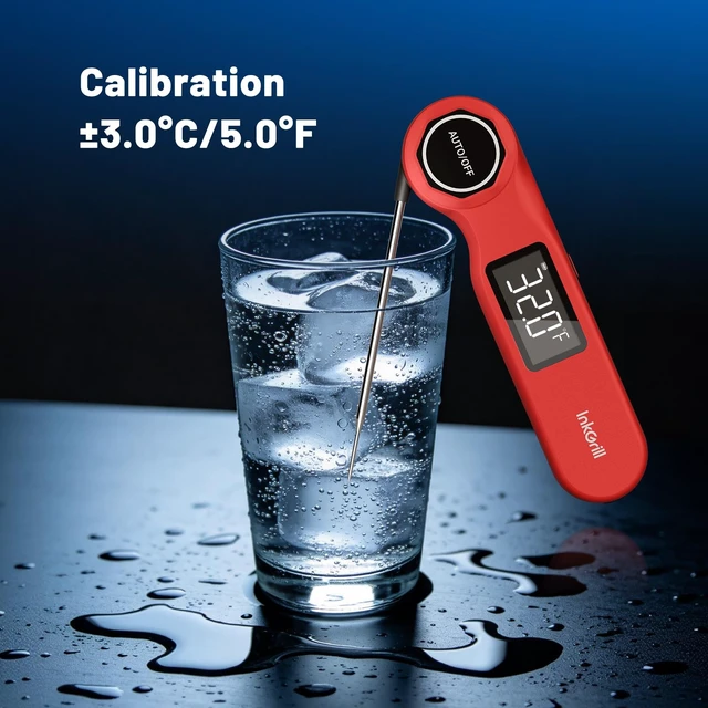Alt view image 3 of 7 - Instant Read Grill Thermometer, ±0.5°F Accuracy Meat Thermometer | Wireless Digital Oven Meat Thermometer with Clearer Backlit Screen for Outdoor Grill BBQ Steak Turkey Rechargeable Waterproof