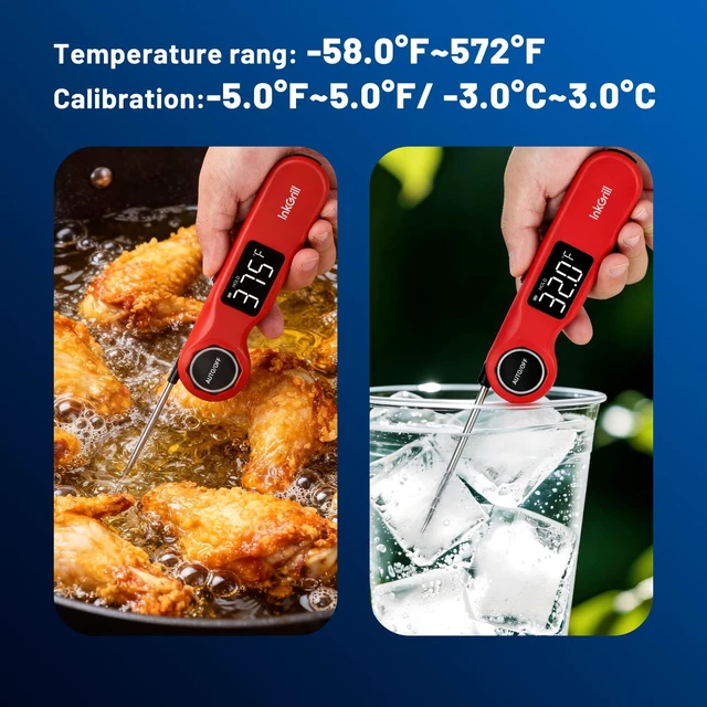 Alt view image 4 of 7 - Instant Read Grill Thermometer, ±0.5°F Accuracy Meat Thermometer | Wireless Digital Oven Meat Thermometer with Clearer Backlit Screen for Outdoor Grill BBQ Steak Turkey Rechargeable Waterproof