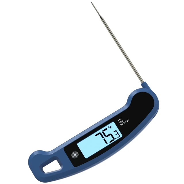 Alt view image 2 of 6 - PRO Classic Ultra-Fast 2-Second Professional Digital Instant Read Meat Thermometer for Grill and Cooking, Auto-Rotating Backlit Display, IP65 Water Resistant, NSF Certified Maize