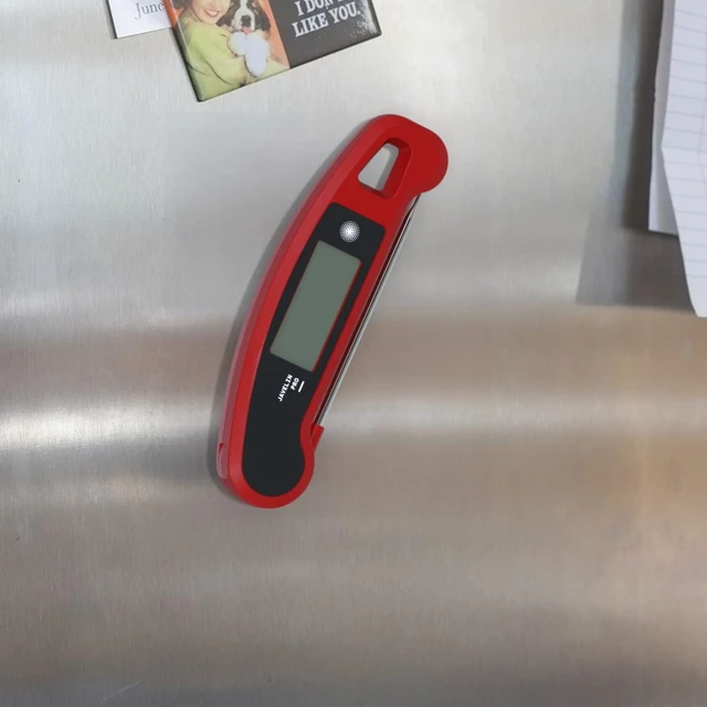 Alt view image 6 of 6 - PRO Classic Ultra-Fast 2-Second Professional Digital Instant Read Meat Thermometer for Grill and Cooking, Auto-Rotating Backlit Display, IP65 Water Resistant, NSF Certified-Crimson