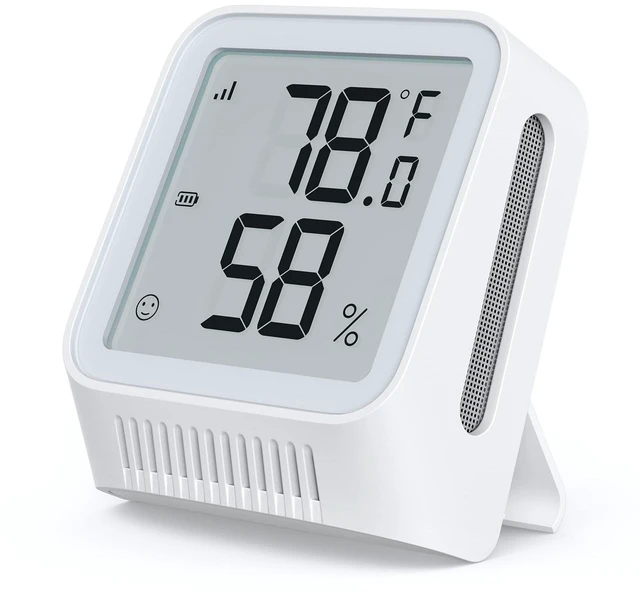 Main image of Wi-Fi Thermometer Hygrometer with LCD, Base Station not Included | Clear LCD Display for Real-Time Indoor Temperature and Humidity