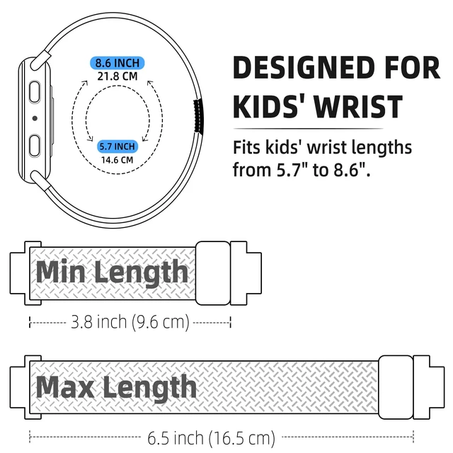 Alt view image 4 of 7 - 3Pack Braided Band Compatible with Gizmo Watch 3 2 1 | Stretchy Bands with Adjustable Easy Buckle for Kids Boys Girls for Gabb Watch 3e 3 2 1/SyncUP Kids Watch 2 1/Cosmo JrTrack