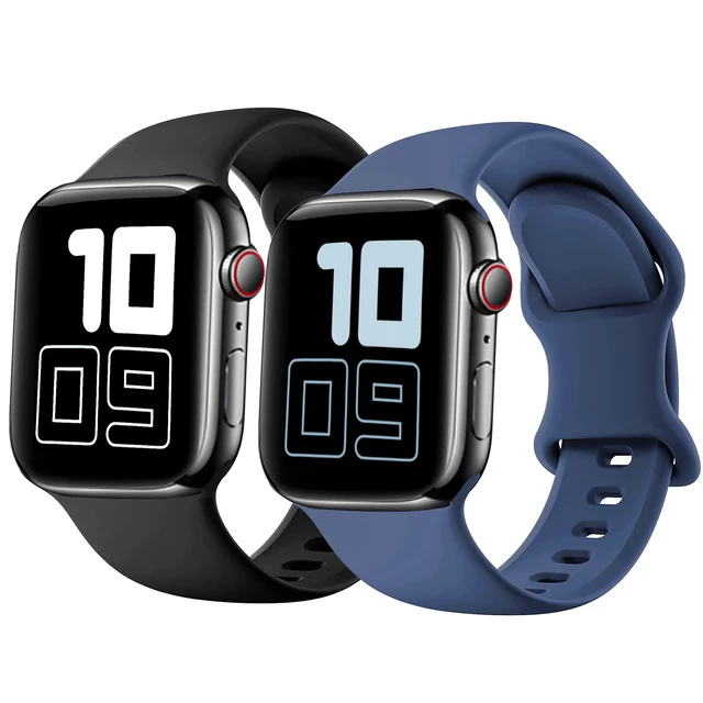 Main image of Compatible with Kids Apple Watch Band 38/40/41/42/44/45/46mm Silicone Strap | for iWatch Series SE3 SE2 SE 11 10 9 8 7 6 5 4 3 2 1 Girls Boys Small Wrists Breathable Soft Sport Replacement Bands