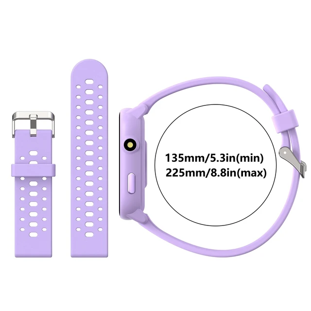 Alt view image 3 of 4 - Smart Watch Replacement Band Compatible with W98 Kids Watch for Boys Girls, Replacement Strap Wristband (Purple)