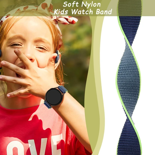 Alt view image 6 of 7 - Nylon Bands for SyncUP Kids Watch 2/1 Band, Adjustable Breathable Nylon Replacement Strap Compatible with Tmobile Sync UP Kids Watch 2/1 Band (Black+Blue+Lime)