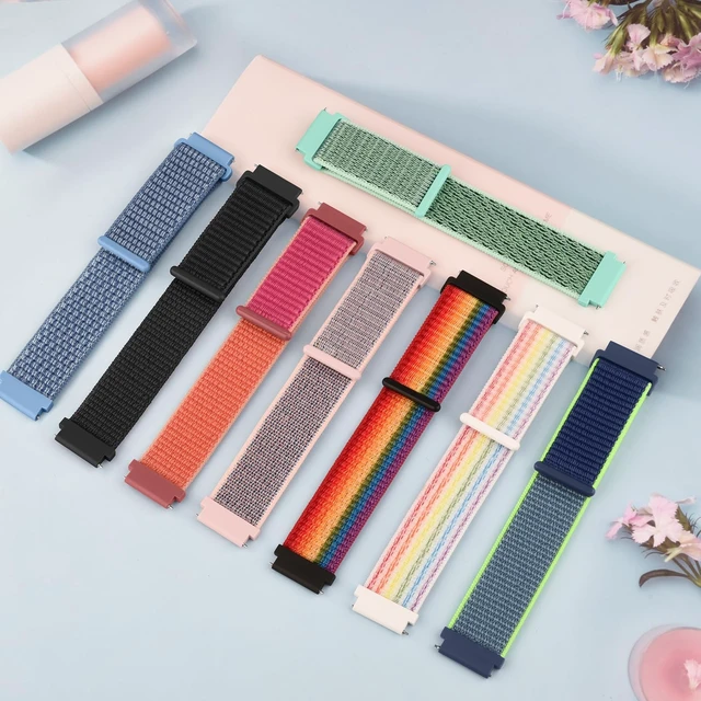 Alt view image 4 of 7 - Nylon Bands for SyncUP Kids Watch 2/1 Band, Adjustable Breathable Nylon Replacement Strap Compatible with Tmobile Sync UP Kids Watch 2/1 Band (Black+Blue+Lime)
