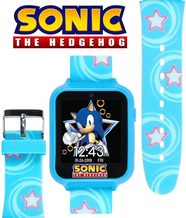 Alt view image 3 of 7 - Kids SEGA Sonic The Hedgehog Blue Educational Touchscreen Smart Watch Toy for Boys, Girls, Toddlers - Selfie Cam, Learning Games, Alarm, Calculator, Pedometer (Model: SNC4133AZ)
