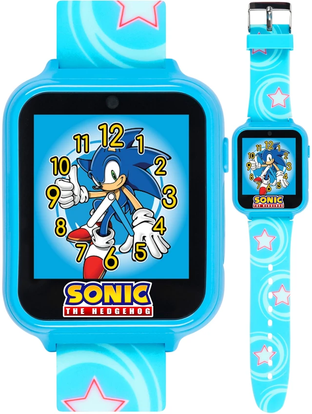 Alt view image 5 of 7 - Kids SEGA Sonic The Hedgehog Blue Educational Touchscreen Smart Watch Toy for Boys, Girls, Toddlers - Selfie Cam, Learning Games, Alarm, Calculator, Pedometer (Model: SNC4133AZ)
