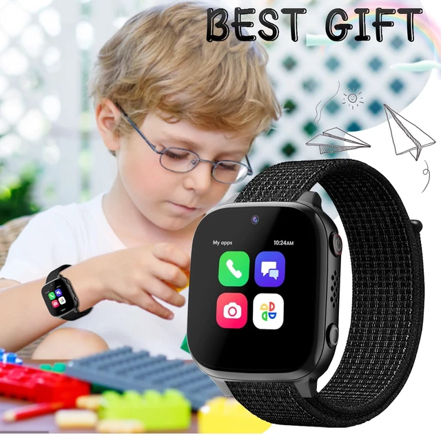 Alt view image 5 of 6 - Compatible with amiGo Jr Watch 2 1/Cosmo JrTrack 5 SE/5/Bark Watch Band | for AT&T amiGo Jr Watch 2 1/Cosmo Jr Track 5/4/3/2 SE/2/1/Bark Watch Soft Nylon Hook&Loop Sport Bands for Kids Boys Girls